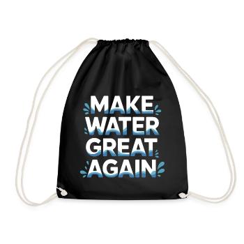 Rendez l’eau à nouveau grande - Sac de sport léger - noir - Devant