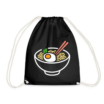 Ramen - Turnbeutel - Schwarz - Vorne