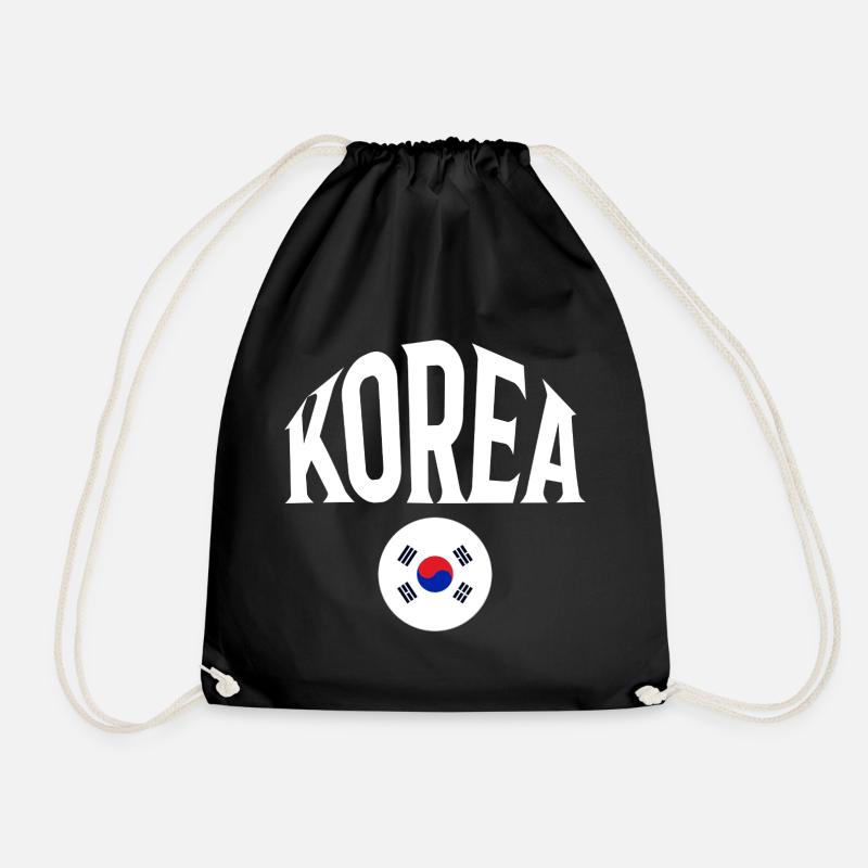 Korea - Drawstring Bag - black