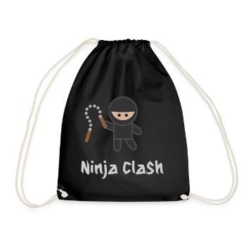 Ninja Fight Sport MMA - Drawstring Bag - black - Front