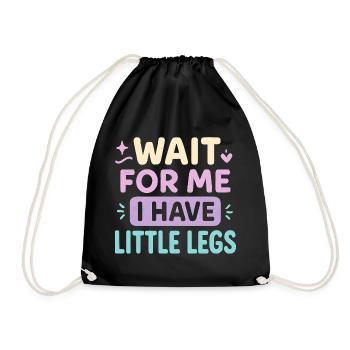 Cute Saying Humor Meme Funny Gift Idea - Drawstring Bag - black - Front