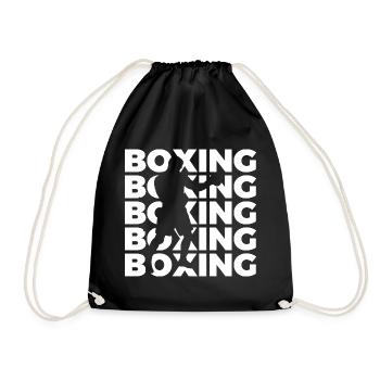 Boxing - Drawstring Bag - black - Front