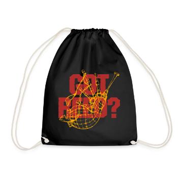 Bagpipes Bagpiper Bagpipe Got Reed? - Drawstring Bag - black - Front