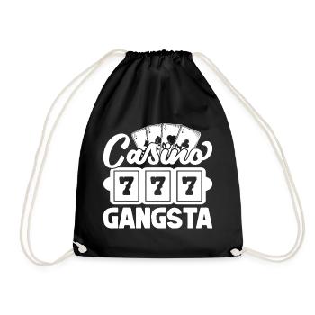 Casino Joueur Casino Gangsta Jeu - Sac de sport léger - noir - Devant