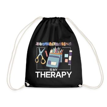 Le scrapbooking, c’est une thérapie - Sac de sport léger - noir - Devant