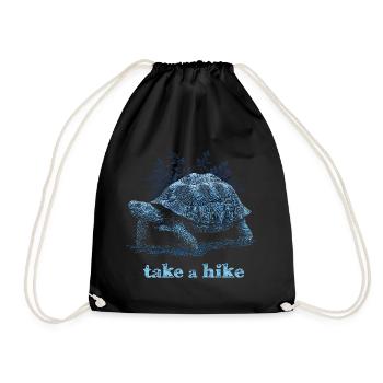 take a hike - Drawstring Bag - black - Front
