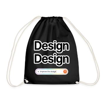 NOAI-Design - Turnbeutel - Schwarz - Vorne