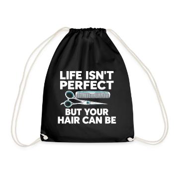 Friseur Friseur Friseur Friseur Friseur Salon - Turnbeutel - Schwarz - Vorne