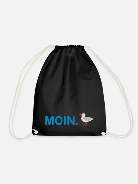 Moin Hamburch! - Drawstring Bag - black