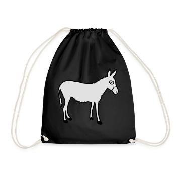 ânes | équitation | Ferme Muli Reiter Farmstall - Sac de sport léger - noir - Devant