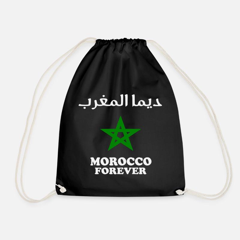 Maroc - Marokko - Morocco Forever - Turnbeutel - Schwarz
