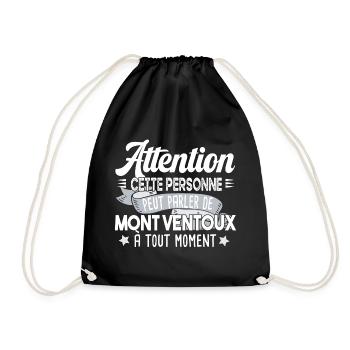 Mont Ventoux Cycliste Montagne Randonnée Alpes - Sac de sport léger - noir - Devant