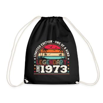 Légende juin 1973 49e anniversaire cadeau messieurs - Sac de sport léger - noir - Devant