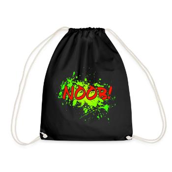NOOB! - Turnbeutel - Schwarz - Vorne
