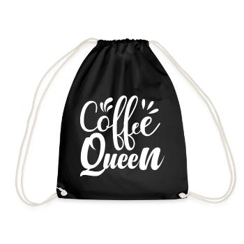 Reine du café - Sac de sport léger - noir - Devant