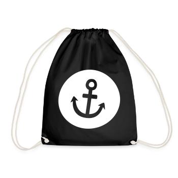 Ancre Hambourg Voyage Seafaring Captain Holiday Harbor - Sac de sport léger - noir - Devant