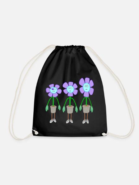 fun flower group - Turnbeutel - Schwarz