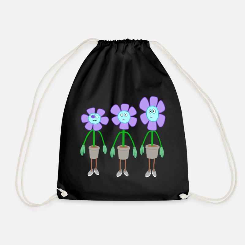 fun flower group - Turnbeutel - Schwarz