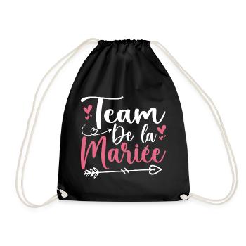 EVJF - evjf tee Enterrement de vie de jeune fille - Sac de sport léger - noir - Devant