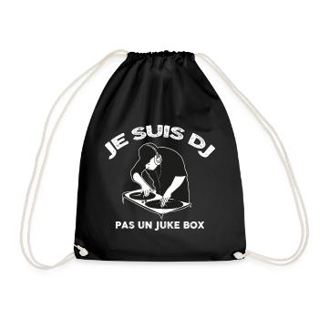 Je suis dj pas un juke box - Sac de sport léger - noir - Devant