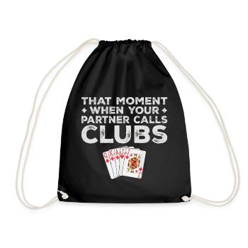 Funny Euchre Tees For Partner Euchre Card Game - Sac de sport léger - noir - Devant