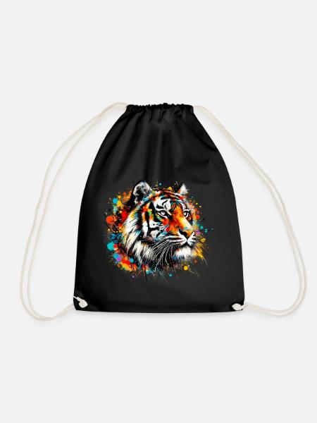 Tiger - Turnbeutel - Schwarz