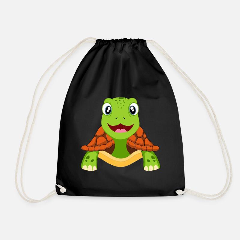 Schildkröte Schildkröten - Turnbeutel - Schwarz