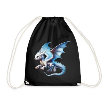 Dragon - Drawstring Bag - black - Front