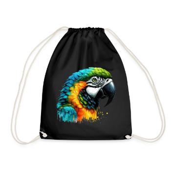 Perroquet - Sac de sport léger - noir - Devant