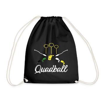 Quadball - Drawstring Bag - black - Front