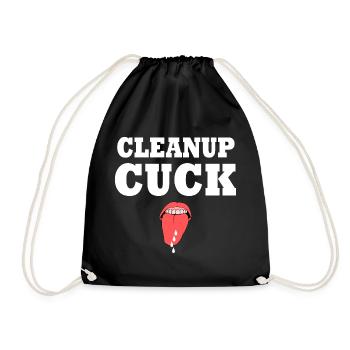 Cuckold - cleanup cuck wife sharing - Turnbeutel - Schwarz - Vorne