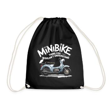 Design de -moto cool et amusant - Sac de sport léger - noir - Devant