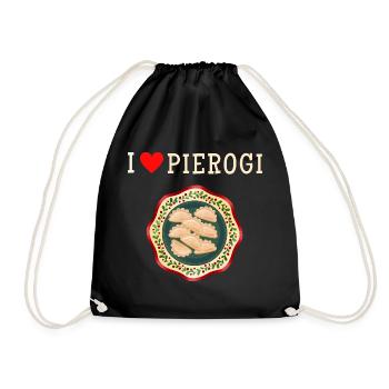J’adore les dumplings.T-shirt pour un amateur de dumplings - Sac de sport léger - noir - Devant