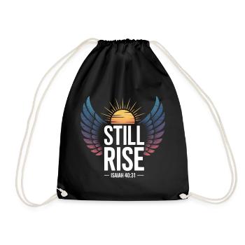 Still Rise Isaiah 4031 Hope Wings - Sac de sport léger - noir - Devant