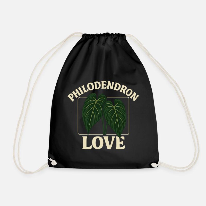 Philodendron Love - Turnbeutel - Schwarz