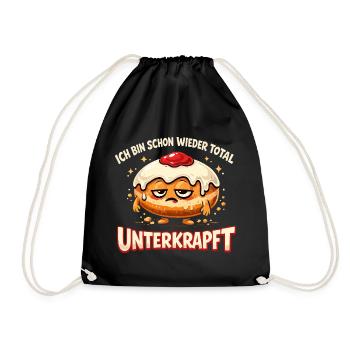 Kölsch Carnival Costume Carnival Shirt Women - Drawstring Bag - black - Front