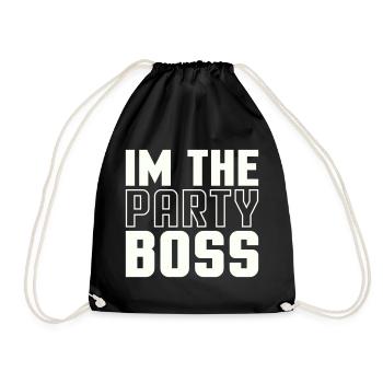Ich bin der Party Chef - Drawstring Bag - black - Front