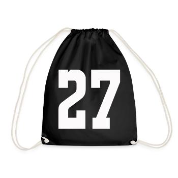 Chiffres 27 Contrast Design - Sac de sport léger - noir - Devant