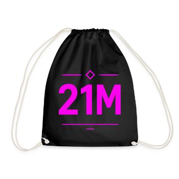 T-shirt crypto de 21 millions de millions pour traders et investisseurs - Sac de sport léger - noir - Devant