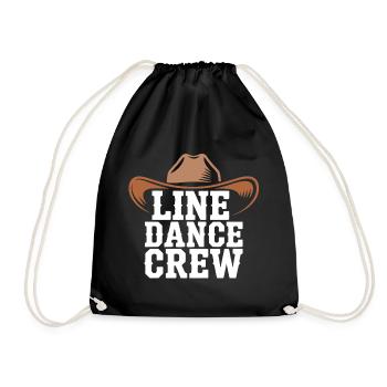 Line Dance Crew Cowboy Hat - Turnbeutel - Schwarz - Vorne