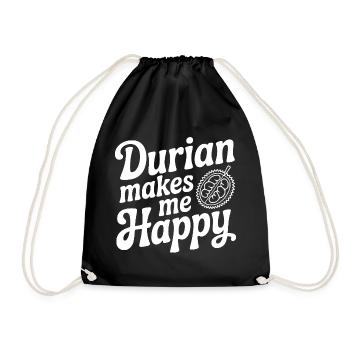 Le durian me rend heureux - Sac de sport léger - noir - Devant