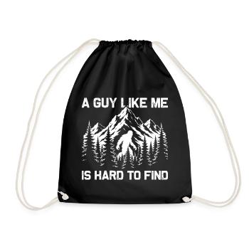 A guy like me is hard to find Wandern Bergsteigen - Turnbeutel - Schwarz - Vorne