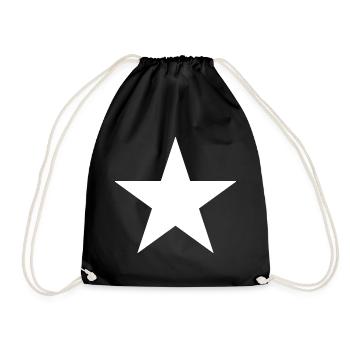 Star (the classic) - Drawstring Bag - black - Front