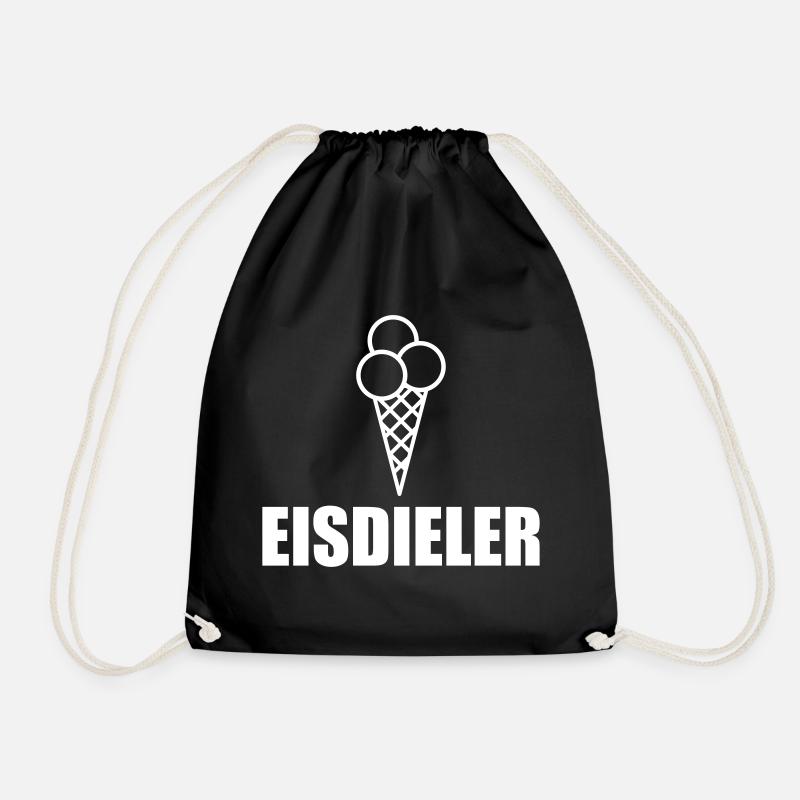 Eisdieler - Turnbeutel - Schwarz