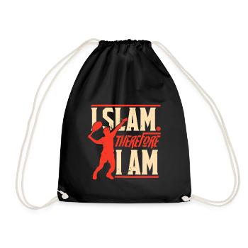 Je claque donc je suis - Tennis Serve Sport - Sac de sport léger - noir - Devant