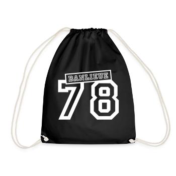 banlieue 78 - Drawstring Bag - black - Front