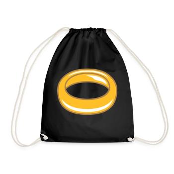 bijoux bague bel or cher se marier fiançailles - Sac de sport léger - noir - Devant