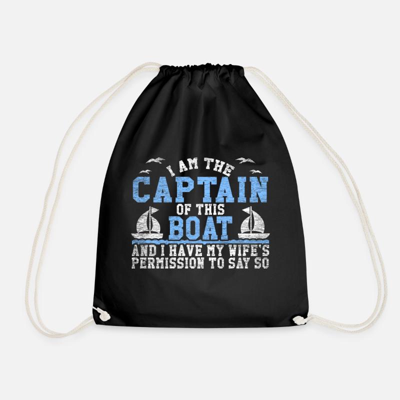 Boot Kapitän - Turnbeutel - Schwarz