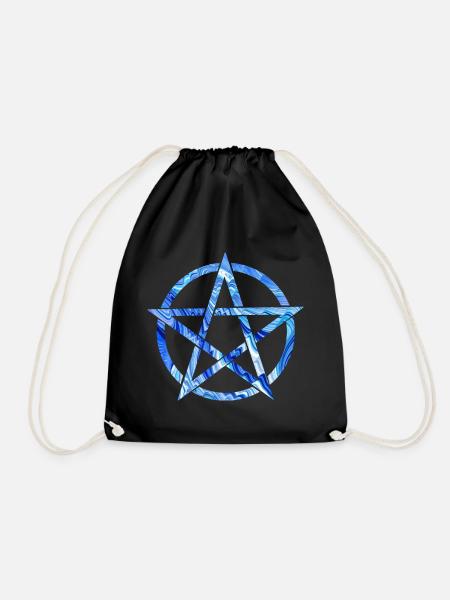pentagram e 80 - Turnbeutel - Schwarz