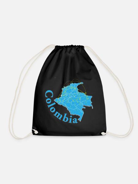 Tour du monde en Colombie - Sac de sport léger - noir